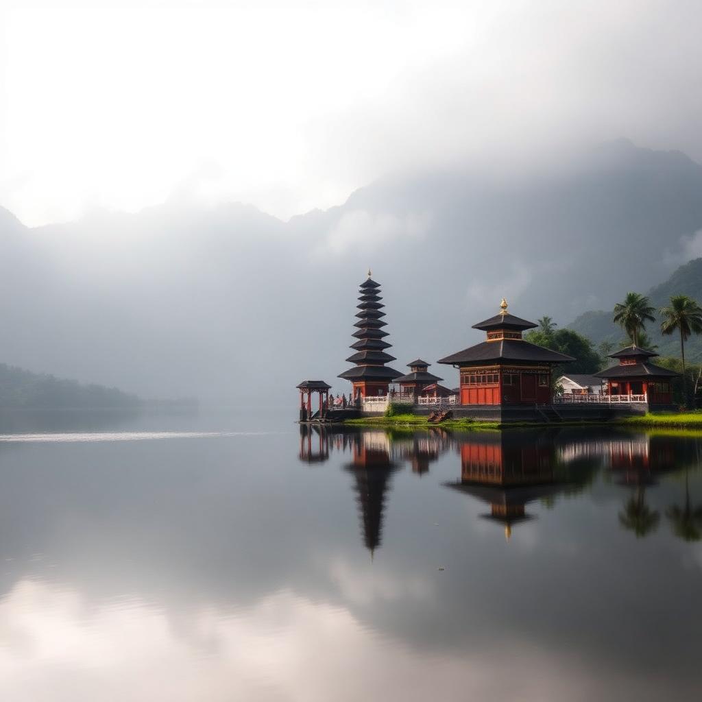 Sacred lakeside temple